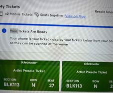 2 Dermot Kennedy Tickets 75 each