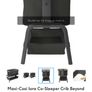 Maxi-Cosi lora Bedside Crib Beyond Graphite, used for 3 months Image 2