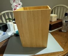 Waste paper basket wooden