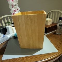 Waste paper basket wooden