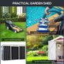 9ft x 4.25ft Corrugated Garden Metal Storage Shed Outdoor Equipment Tool Box with Foundation (FREE SHIPPING) Image 6