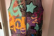 Italian lightly padded hooded longer line gilet size UK16 EU44 Postage included