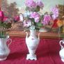 3 Piece Large Royal Tara Irish Blossoms Pattern Gold Gilt Double Handled Vases Made In Ireland Image 2