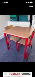 Table & 2x Chairs for Children's