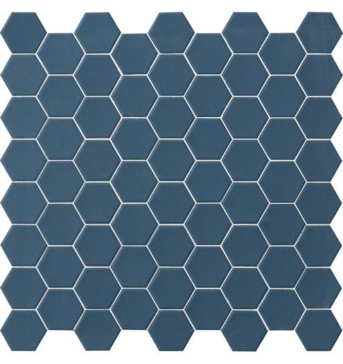 Hexa Aegean Blue Mosaic Hex Tiles 0.7m2