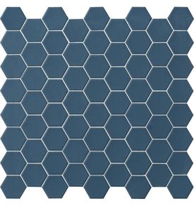Hexa Aegean Blue Mosaic Hex Tiles 0.7m2