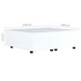 Coffee Table High Gloss White 100x100x35 cm Image 3