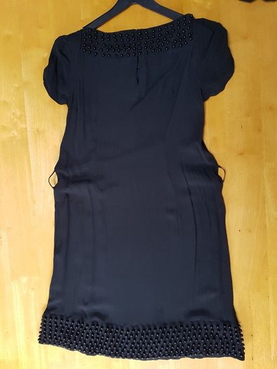 French Connection beaded black dress 10