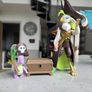 Captain Celaeno & Spike The Dragon - The Movie Figure Set 2017 Complete , No Box, Mlp G4 My Little Pony Image 2