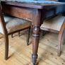 Antique Wooden Dining Table on Castors Image 2