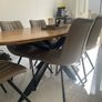 Wooden Dining Table & Chairs for 6 Image 3