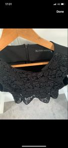 Zara black lace top