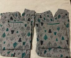 Couples matching Christmas pyjamas