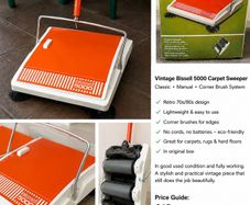 Vintage carpet sweeper