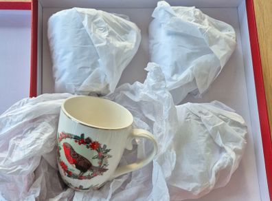 Tipperary Crystal Christmas Mugs