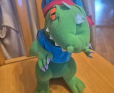 Rugrats Slumber Party Reptar Plush - 1997