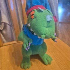 Rugrats Slumber Party Reptar Plush - 1997
