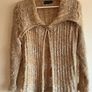 Vintage Blarney Woollen Mills Made in Ireland Novelty Yarn Cardigan Textured Tie Knit Image 2