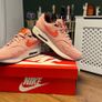 Men's Pink Nike Air Max 1 PRM Premium Corduroy Trainers Coral Stardust / Bright Coral Image 3