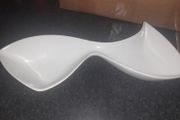 New bridge white ceramic serving dish