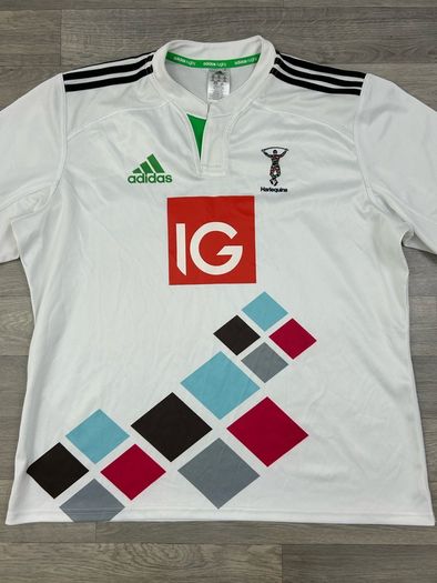 Adidas Harlequins Rugby Jersey Shirt Mens XXL
