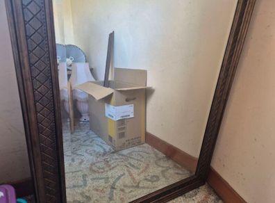 Large heavy mirror