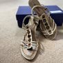 Leather Gino Ventury sandals with embroidery details size 5 Image 8