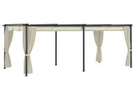 main image for ad Gazebo with Curtains 3x6 m Cream Steel