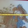 Large 19.75 Inch Long Glass Centerpiece Placemat / Bread Loaf Chop Board Image 3