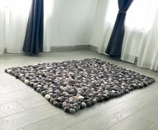 Scandinavian Pebble Rug Handmade