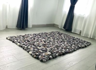 Scandinavian Pebble Rug Handmade