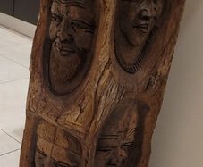 African driftwood carving