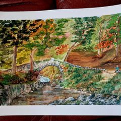 Foley's Bridge watercolour