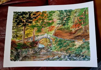 Foley's Bridge watercolour