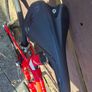 Trek Madone SL6 rim brake in vibrant red. Image 5