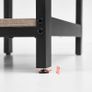 _Desk, Computer Desk, PC Table, Office Desk, with 2 Shelves on Right or Left Side for Office, Living Room, Steel Frame, Industrial Design, Greige-Black Image 5