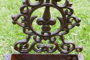 Antique Victorian cast iron wall mounted bird bath bird feeder
