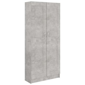 Book Cabinet Concrete Grey 82.5x30.5x185.5 cm Chipboard