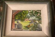 oil painting flowers free postage