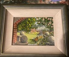 oil painting flowers free postage