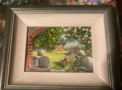 oil painting flowers free postage