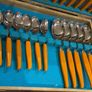 Vintage Sheffield England Stainless Steel Dining Set For Six Image 3