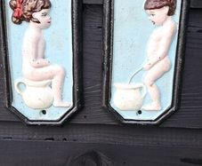 his hers bathroom signs