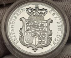 Gibraltar 2021 Silver Proof Sovereign Pure Silver .999 in Original Holder