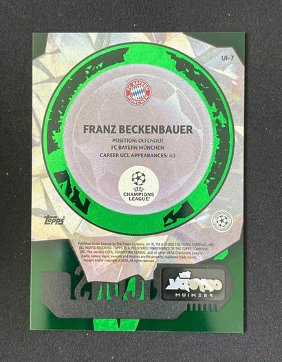 Franz Beckenbauer 2023-24 Topps Crystal Premium Icons Green 62/75 #UI-7
