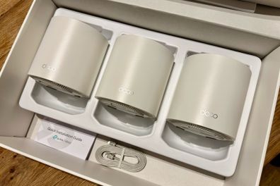 TP-Link Deco X1500 Mesh WLAN Set (3 Pack), Wi-Fi 6 AX1500 Dual Band Router & Repeater
