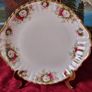 Rare And Hard To Find 23 Piece Royal Albert Celebration Bone China Gold Gilt Tea Set With Pedestal Cake Stand and Tea / Coffee Pot For 6 Person Setting Made In England Image 7