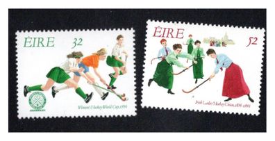 1994 Ireland Women's Hockey World Cup, Dublin & Centenary of Irish Ladies Hockey Union Commemorative Stamps Mint Never Hinged (MNH)
