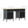 Workbench Black 160x60x85 cm Steel Image 9