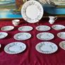 21 Piece Royal Albert Brigadoon Pattern Bone China Gold Gilt Tea Set For 6 Person Setting Made In England Image 4